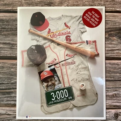 NIP ©1993 STAN THE MAN MUSIAL MLB 1ST ED. POSTER/PRINT W/COA & FACTS - Image 1 of 4