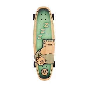 Pokemon Bear Walker Snorlax Skateboard Deck + Wheels Trucks Grip Maple Wood - Picture 1 of 3