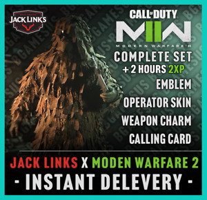 🔥 MW2 Jack Links Call of Duty Modern Warfare 2 Ghillie Suit 4 items FULL SET 🔥