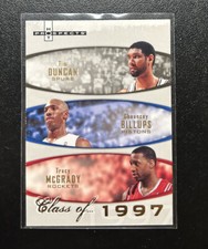2007-08 Fleer Hot Prospects Class of 1997 Tim Duncan Tracy McGrady Billups /1997