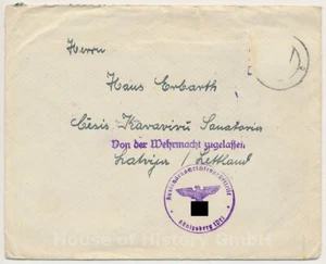 130007, Interniertenpost, Lettland, Auslandsnachrichtenprüfstelle Königsberg - Bild 1 von 5