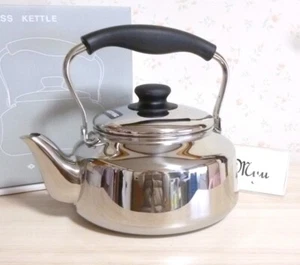 Sori Yanagi Stainless Steel Kettle Japanese YAKAN 84.5oz, 2.5L IH Cooker - Picture 1 of 8