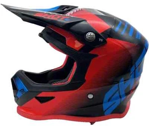 SHOT FURIOUS TRUST BLUE NEON ORANGE GLOSSY ADULT MX/MOTOCROSS SIZE S - Picture 1 of 8