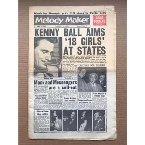 VARIOUS 1961 MELODY MAKER MAGAZINE APRIL 29 1961 KENNY BALL/THELONIOUS MONK (STA - Picture 1 of 1