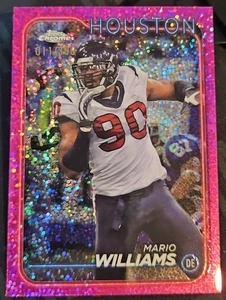 2024 Topps Chrome Mario Williams #84 Magenta Pink Speckle Refractor /399 Texans - Bild 1 von 6