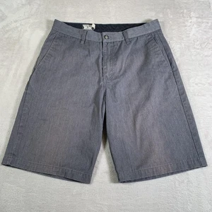 Volcom Shorts Mens 32 Gray Frickin Chino Casual Skate Surf Golf Zip Fly Pockets - Picture 1 of 15