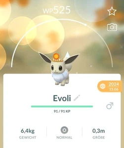 ✨#133 Shiny Evoli (Diadem  Sun) Pokémon Go✨ - Bild 1 von 2