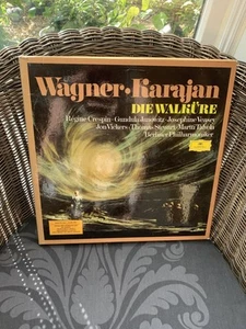 Wagner Karajan Die Walkure Vinyl Set Dark Academia Goth Folk Horror Creepy Cool - Picture 1 of 15