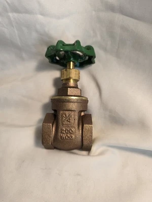 Champion 3/4" Brass Gate Valve 200 WOG - Image 1 of 4