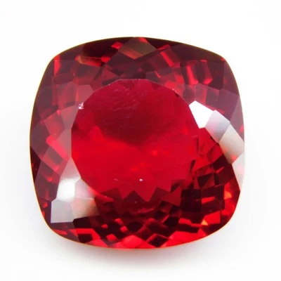 25.70 Ct Natural Blood Red Ruby Cushion Certified Mozambique Stunning Gemstone - Image 1 of 4