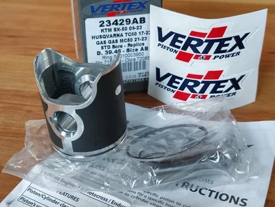 Kit de réplica de pistón Vertex 39,46 mm 2009-2025 Husky Husqvarna TC50 KTM 50 SX SXS Foto 1 de 4