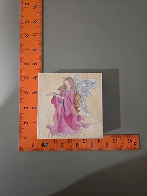 Sello Happen - Ángel con pájaro #80021 Foto 1 de 2