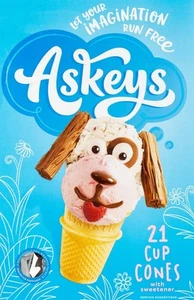 Askey's Cup Ice Cream Cones 21 Pack x 6 Packs - Picture 1 of 1