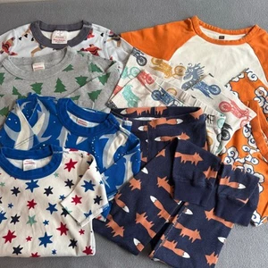 LOT of Kids Mismatched Pajamas Hanna Andersson Tea Collection Boys 8 - Picture 1 of 9