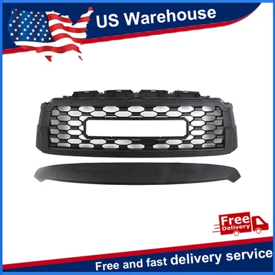 For 2019-2021 Toyota Sequoia TRD Style Front Grill with Letters - Image 1 of 4