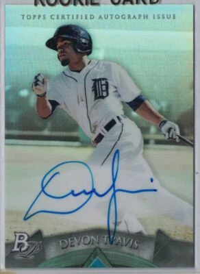 2014 Bowman Platinum Autograph Devon Travis Detroit Tigers - Image 1 of 2