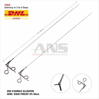 ANS URS X/HANDLE ALLIGATOR SEMI- RIGID FORCEP 3Fr 60cm
