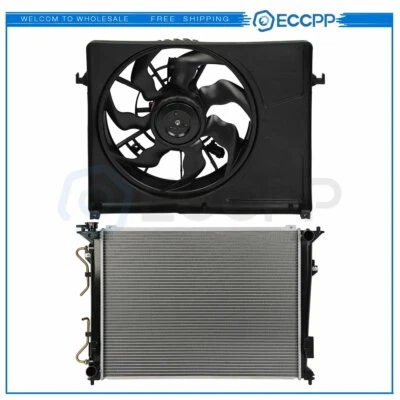 Electric Radiator Cooling Fan Kit For 2006 2007 2008 2009 Hyundai Sonata Foto 1 de 4