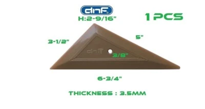 Triangular Squeegee Car Window Tint Tool Installation - SAME DAY SHIPPING! Foto 1 de 2