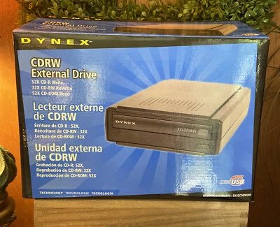 DYNEX External USB 2.0 CD-RW - 52x32x52 Drive - Image 1 of 4