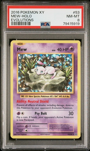 Mew (53/108) [XY: Evolutions] – Galaxy Games LLC