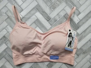Jockey NWT Pink Modern Fit Cami Crop Top Women’s Sz L Microfiber Seamless Light - Picture 1 of 5