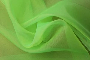 ORGANZA Stoff Meterware Dekostoff Tischdeko Kostüm NEONGRÜN EUR 1,99/m - Bild 1 von 1