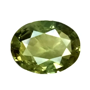 1.950CTS Gelblich Grün Natur Saphir Ovalschliff Lose Edelsteine Siehe Video - Bild 1 von 3