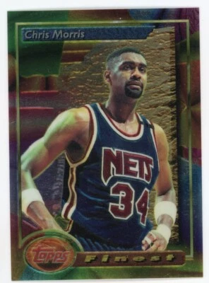 1993-94 Finest New Jersey Nets Basketball Card #48 Chris Morris - Image 1 of 2