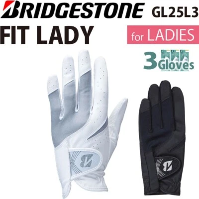 GUANTE DE 3 guantes para dama Bridgestone Golf Japón 2025 Fit Lady GL25L3 Foto 1 de 4