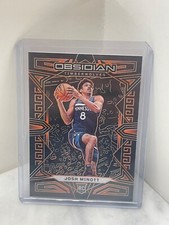 2022-23 Panini Obsidian Josh Minott Orange Electric Etch #186 Rookie RC /50 Read