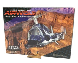【Brand New】Airwolf Cobalt Blue 1/48 Diecast Model Aoshima Normal version - Picture 1 of 24