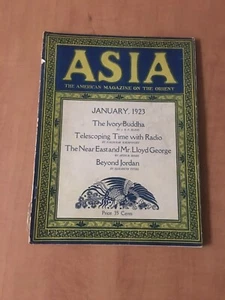 Asia Magazine 100% Complete Issue January 1923 - Picture 1 of 5