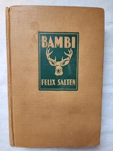1929 First Edition "Bambi" Felix Salten HC Illustrated 293 Pgs Simon & Schuster - Picture 1 of 16