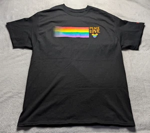 Disneyland Parks Resort 2017 Pride Peace Love Rainbow Mickey T-Shirt Men's XL - Picture 1 of 4