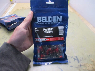 Bolsa de 25 conectores Belden ProSNS FSNS59U F para cable RG-59 [5*B-18,5] Foto 1 de 3