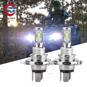 For Arctic Cat 250 300 350 366 400 425 450 LED Headlight Kit H4 6000K White Bulb - Picture 1 of 9