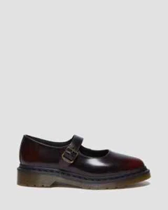 Dr. Martens Women's Elphie Mary Jane Premium Leather Shoes CHERRY RED - Picture 1 of 9