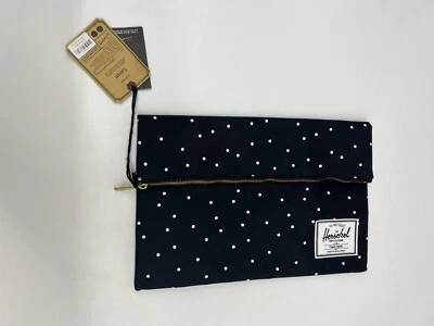 Bolso Carter The Herschel Supply Co Grande Punto Negro Plegable Cremallera Nuevo Foto 1 de 4