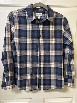 Camisa de niño nueva con etiquetas talla M manga larga, cuadros, cuello abotonado (Sonoma, Kohl’s)  Foto 1 de 4