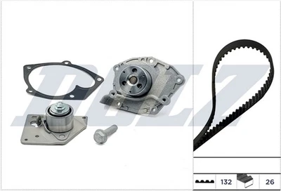 Per DOLZ KD128 TIMING COMPLETO + POMPA ACQUA MITSUBISHI CARISMA, SPACE STAR, NISSAN - Immagine 1 di 4