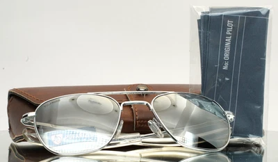 Gafas de sol polarizadas AMERICAN OPTICAL originales piloto plateadas aviador para hombre Foto 1 de 4