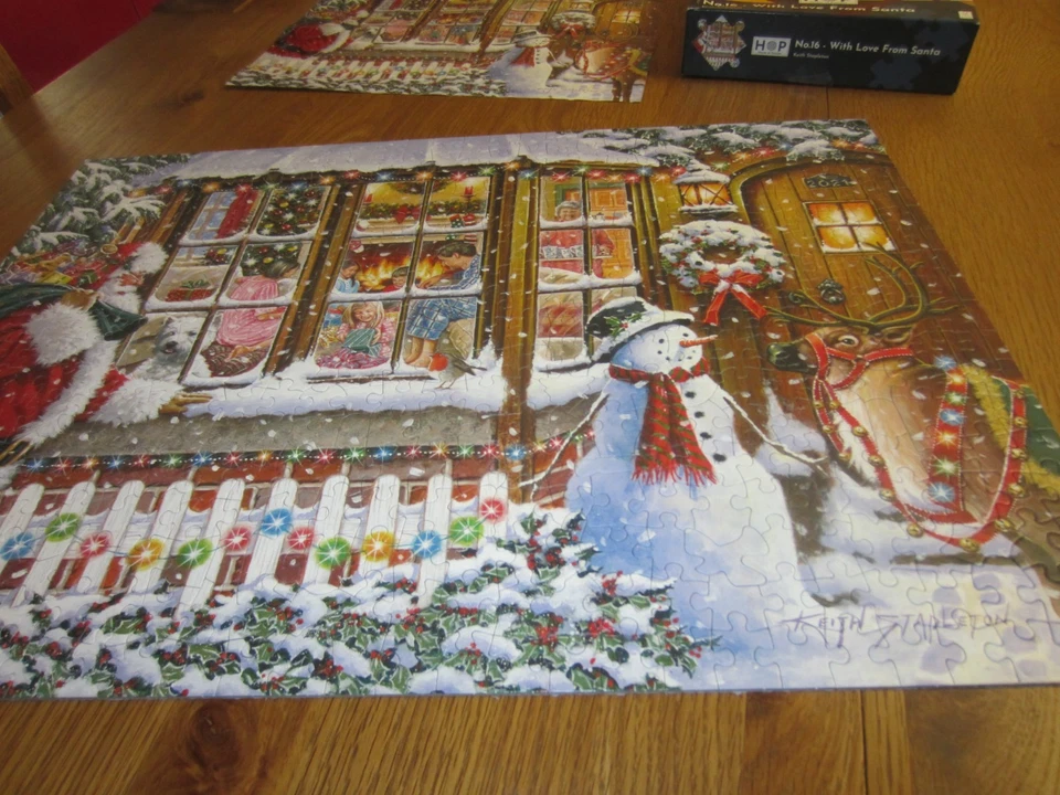 HOP HOUSE OF PUZZLES BIG 500 WITH LOVE FROM SANTA VGC - Image 1 of 4