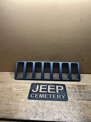 97-01 Jeep Cherokee XJ OEM Grille Grill Gunmetal Pearl Blue PQ7 55055150 - Image 1 of 4