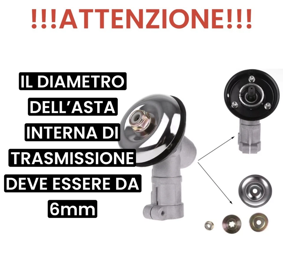 COPPIA CONICA 26mm 10 DENTI PER DECESPUGLIATORE CON ALBERO DI TRASMISSIONE ø6mm - Immagine 1 di 1