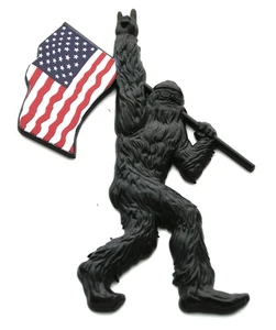 1x Sasquatch USA Flag Decal Sticker Badge Emblems Universal Truck Colorful Black - Bild 1 von 4