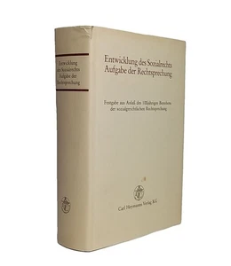 Entwicklung des Sozialrechts, Aufgabe der Rechtsprechung. Festgabe aus Anlass d. - Picture 1 of 1