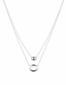 Judith Jack 302947 'Metal Moment' Layered Pendant Necklace - Silver/ Crystal - Picture 1 of 1