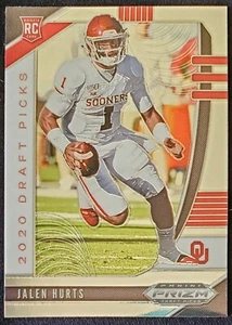 2020 Jalen Hurts (RC) Oklahoma Sooners Panini Prizm Rookie Card #129 Eagles - Picture 1 of 6