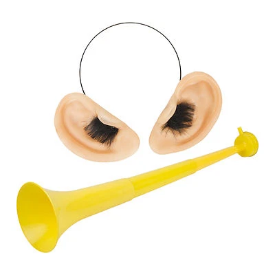 Friendly Giant Fancy Dress Hairy Ears Headband & Horn Set (WORLD BOOK DAY) - Image 1 of 4